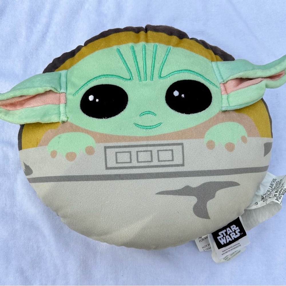 Star Wars Grogu Mandalorian Plush BABY YODA PILLOW 12" STUFFED ANIMAL TOY